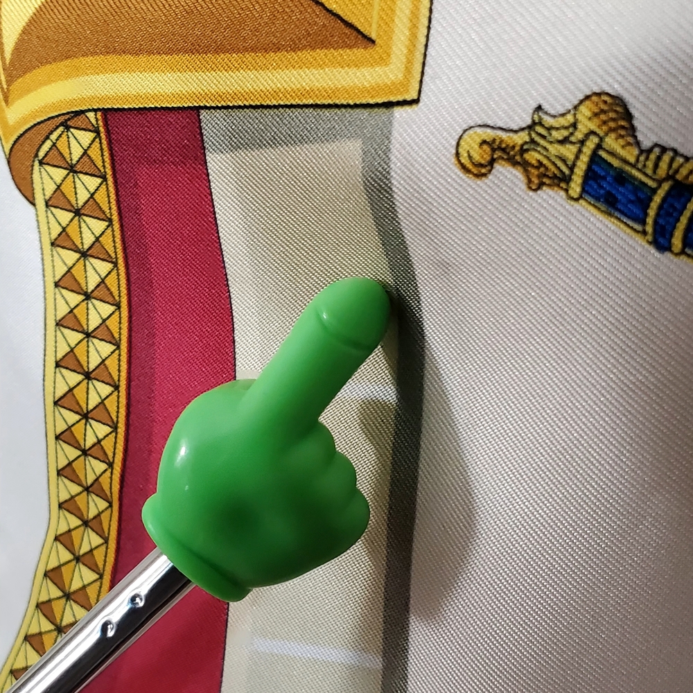 Hermes Silk Scarf in Fuscia, Yellow, White - Picture 5 of 11